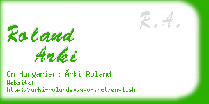 roland arki business card
